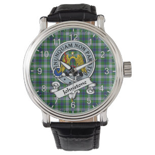 Classic Timeless Clan Johnston Dress Abzeichen Tar Armbanduhr