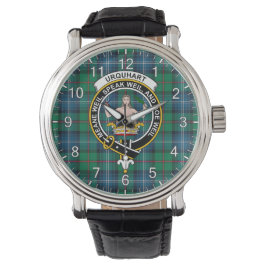 Classic Timeless Clan Urquhart Ancient Tartan Badg Armbanduhr