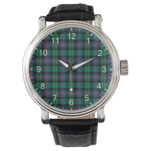 Classic Timeless Clan Urquhart Modern Tartan Karie Armbanduhr