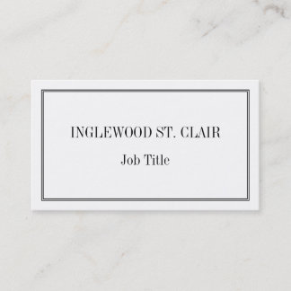 Classic, Traditional, Professional Business Card Visitenkarte