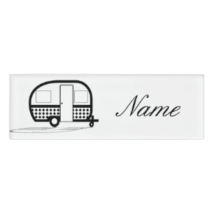Classic Trailer Caravan Thunder_Cove Namenschild