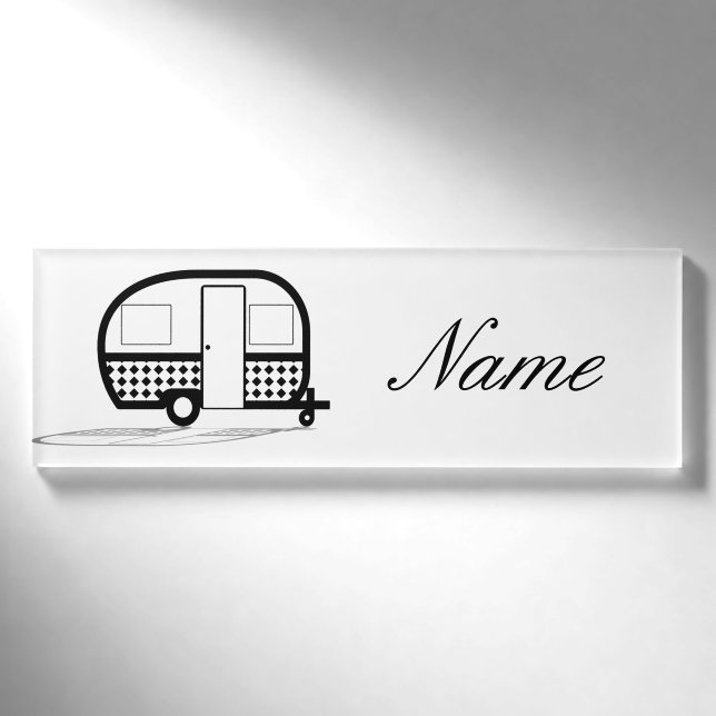 Classic Trailer Caravan Thunder_Cove Namenschild (Vorderseite)