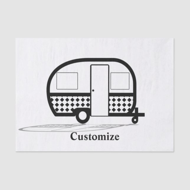 Classic Trailer Caravan Thunder_Cove Seidenpapier (Vorderseite)
