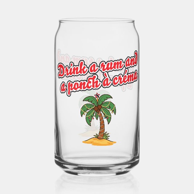 Classic Trini Christmas Beverage Glass Dosenglas (Vorderseite)