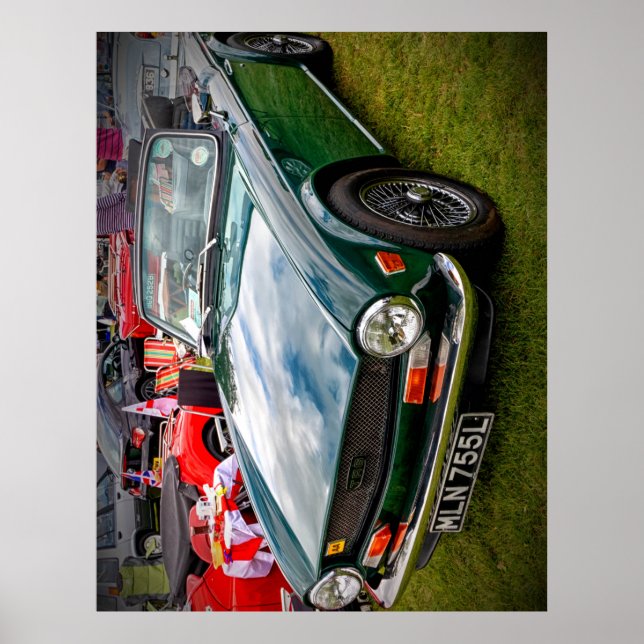Classic Triumph TR6 Sportwagen Poster (Vorne)