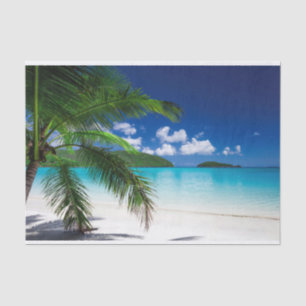 Classic Tropical Island Beach Paradies Seidenpapier