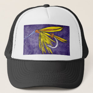 Classic Trout Fly Casquette "Wet Fly Jaune et Oran