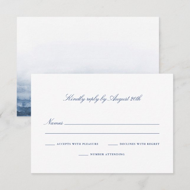Classic UAWG Response Card - Penobscot Bay Set RSVP Karte (Vorne/Hinten)
