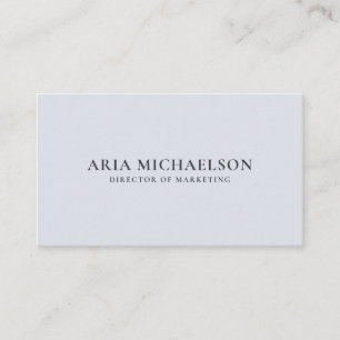 Classic und Minimal Blue Gray Visitenkarte