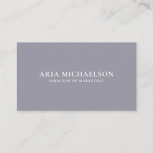 Classic und Minimal Lilac und White Visitenkarte