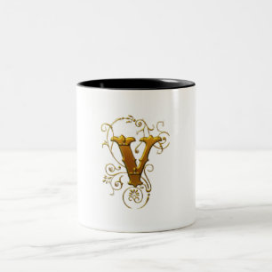 Classic V Tasse: Der perfekte Monogramm-Kaffeecup Zweifarbige Tasse