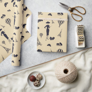 Classic Vintag 50" Mode Wrapping Paper Geschenkpapier