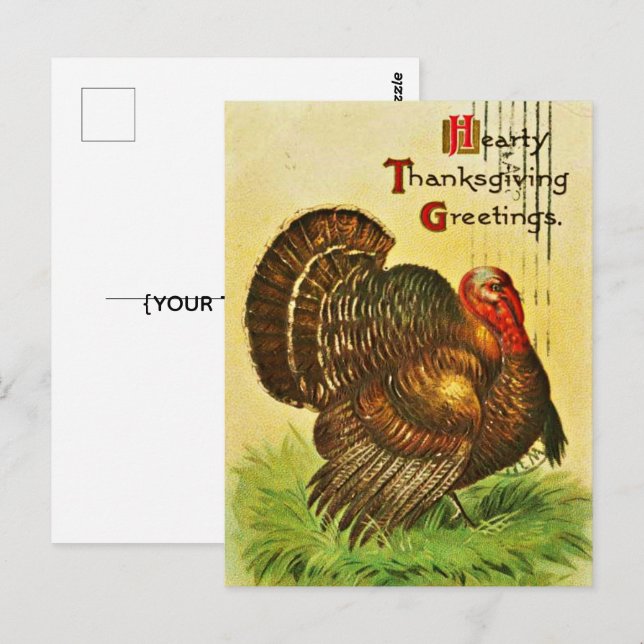 CLASSIC VINTAG ERNTEDANK POSTCARD POSTKARTE (Vorne/Hinten)