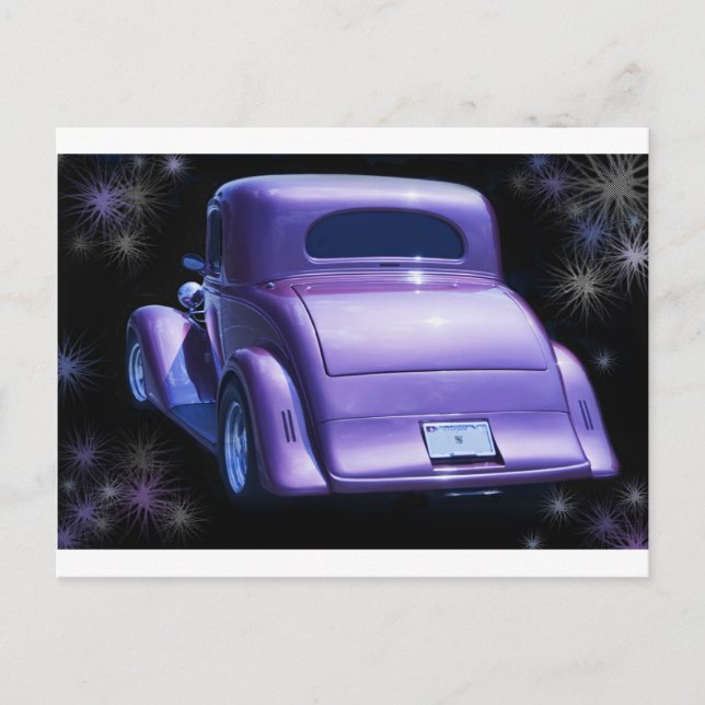 Classic Vintag Lavendel Lila Chevy - Chevrolet Postkarte (Vorderseite)