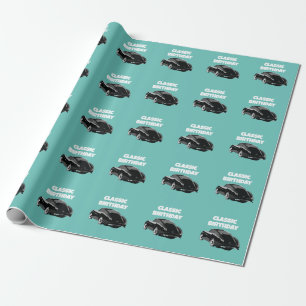 Classic Vintage Car Geburtstag Geschenkpapier