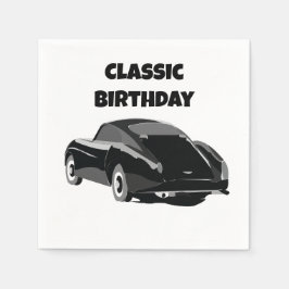 Classic Vintage Car Geburtstagsparty Serviette