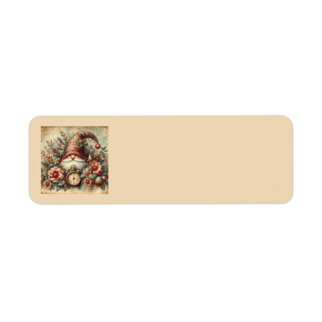 Classic Vintage Christmas Address Labels (Vorne)
