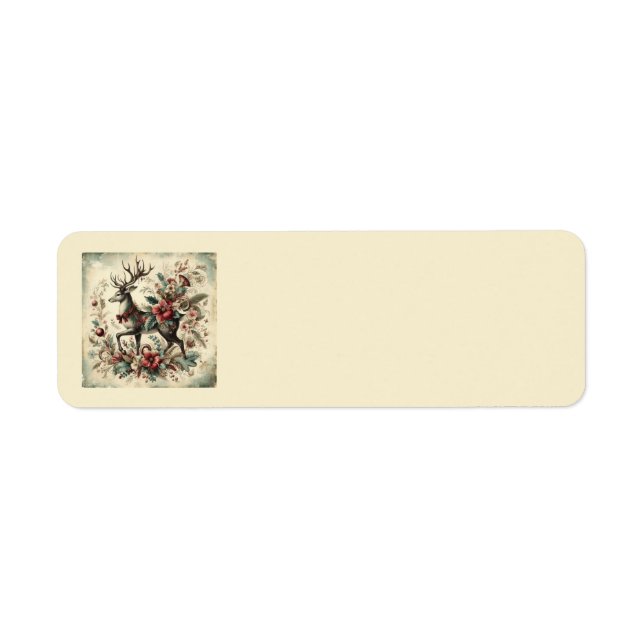 Classic Vintage Christmas Address Labels (Vorne)