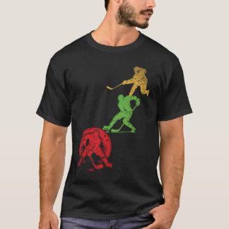 Classic Vintage Style Ice Hockey T-Shirt