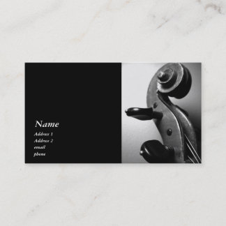 Classic Violine / Viola Scroll Business Card Visitenkarte