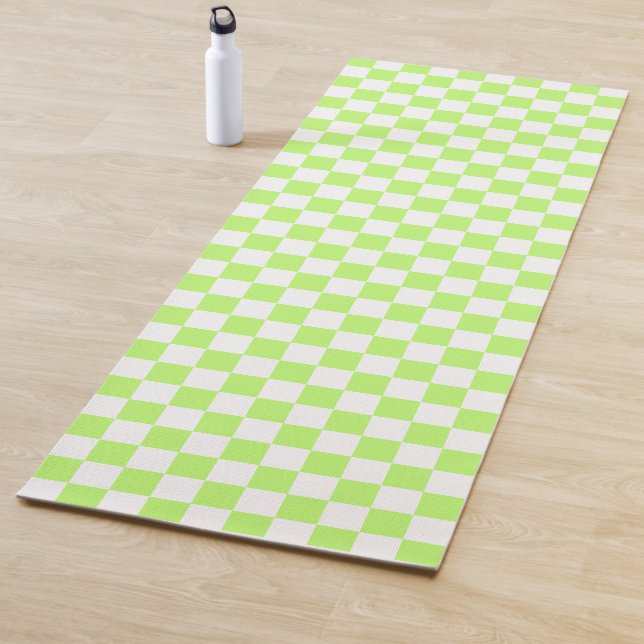 Classic visual lime checkerboard  yogamatte (Beispiel)