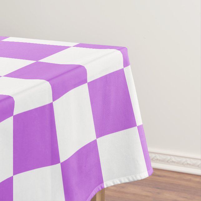 Classic visual magenta checkerboard  tischdecke (Beispiel)