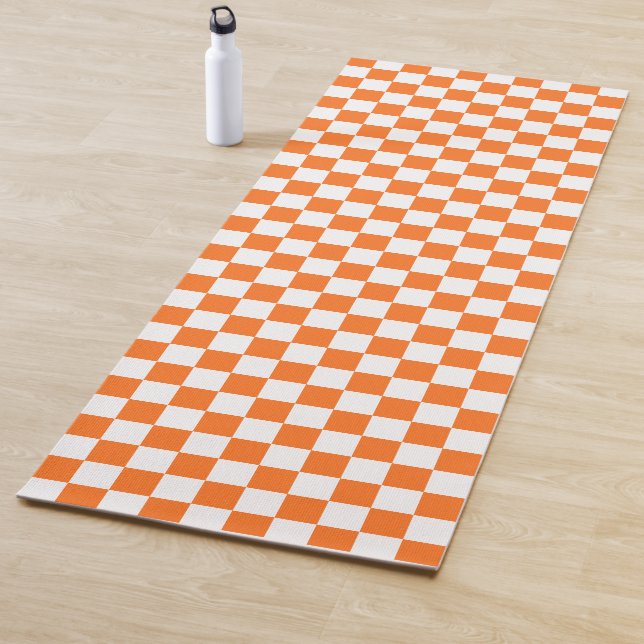 Classic visual salmon checkerboard  yogamatte (Beispiel)