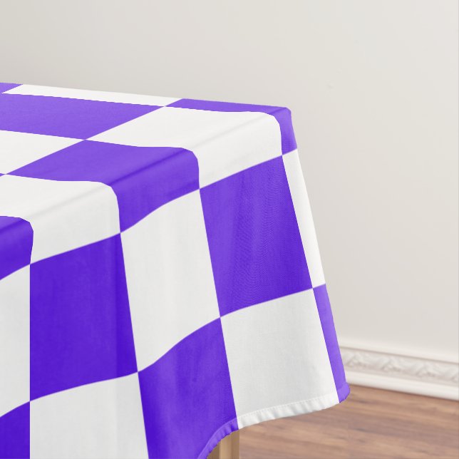 Classic visual violet checkerboard  tischdecke (Beispiel)