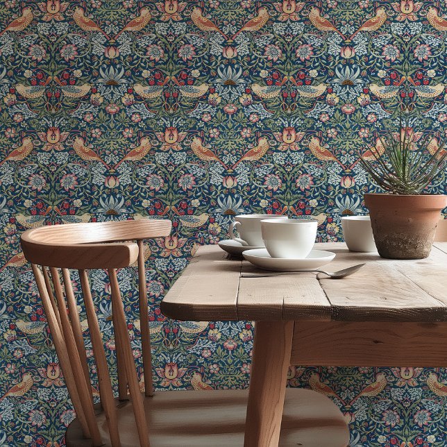 Classic Wallpaper William Morris Strawberry Thief Tapete (Von Creator hochgeladen)