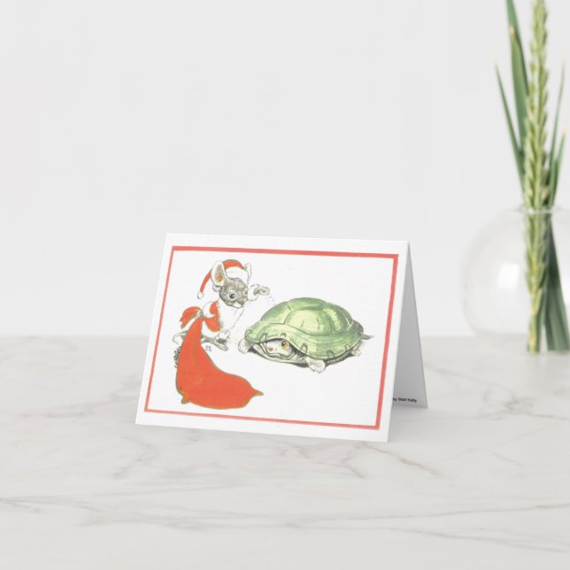 Classic Walt Kelly Weihnachtskarte Feiertagskarte (Vorderseite)