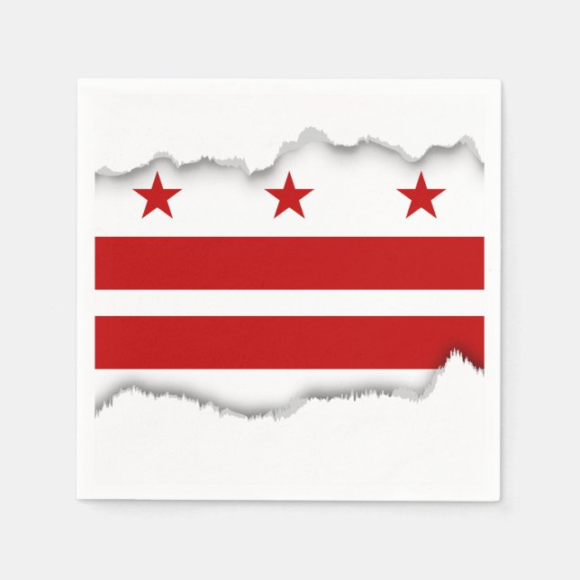 Classic Washington D.C. Flag Serviette (Vorderseite)