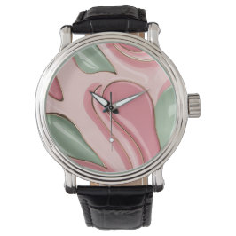 Classic watch in stylish abstract graphic armbanduhr