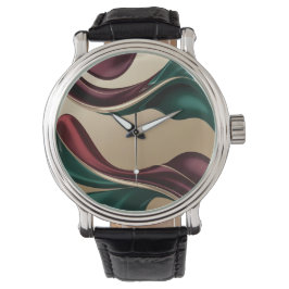 Classic watch in stylish abstract graphic armbanduhr