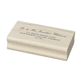 Classic Wedding  Calligraphy Wedding Address Stamp Gummistempel