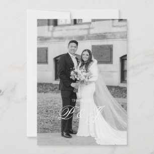 Classic Wedding Dankeschön Card Dankeskarte