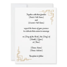 Classic Wedding Einladung individuell anpassbar