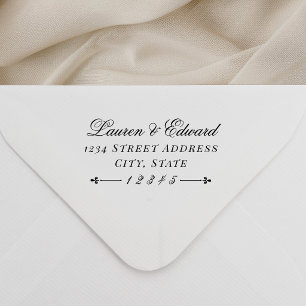 Classic Wedding Rücksendeadresse Permastempel