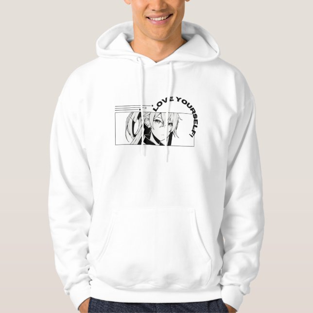 Classic White Unisex Hoodie - Zeitloser Komfort (Vorderseite)