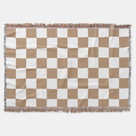Classic White with Blonde Square Style Decke