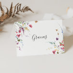 Classic Wild Colorful Faltding Gracias Card Dankeskarte<br><div class="desc">Diese klassische, farbenfrohe, gefaltete Hochzeitskarte ist perfekt für eine rustikale Hochzeit. Das Design besteht aus rosa, lila, gelben, bordeauxfarbenen, von der Marine und blau gezeichnet wilden Blume, die in schönen Formen angeordnet sind. Personalisieren Sie die Innenseite der Karte mit Ihren Namen, und eine Dankeschön-Nachricht. Oder, verlass den Dankeschön-Abschnitt leer und...</div>