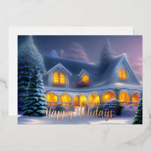 Classic Winter Home Joyeux Vacances Affaires