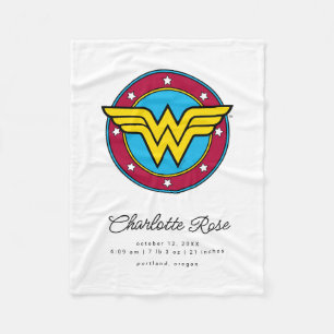 Classic Wonder Woman   Neue Geburtsstunde von Baby Fleecedecke