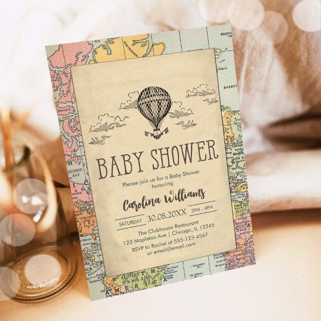 Classic World Travel Baby Shower Invitation (Créateur téléchargé)