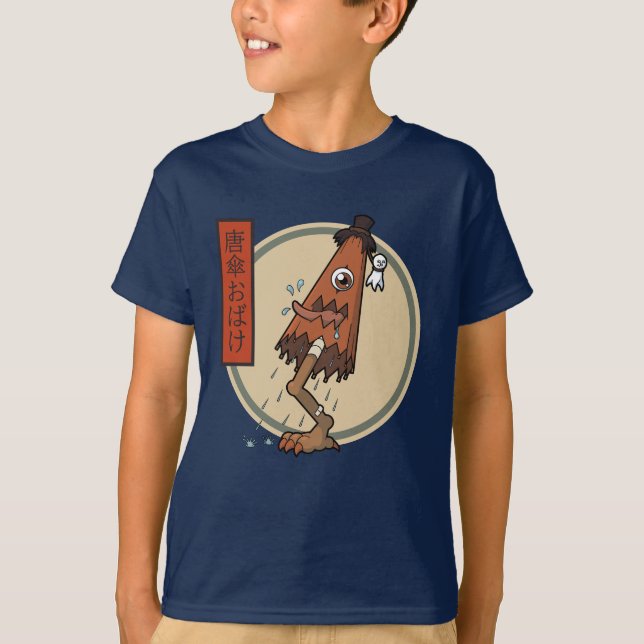 Classic Yokai Karakasa-obake - Japanische Folklore T-Shirt (Vorderseite)