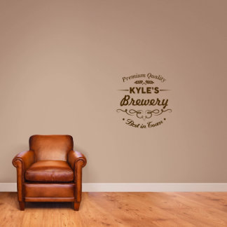 Classic Zuhause Brewery Bar Medium Wall Decal