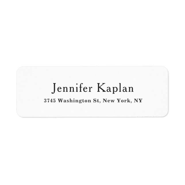 Classical Black & White Minimalist Professional (Vorne)