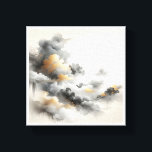 Classical Chinese Ink Wash Clouds - Elegant Grey a Leinwanddruck<br><div class="desc">A poetic abstract composition inspired by traditional Chinese ink wash painting, featuring ethereal grey and black clouds with shimmering gold leaf highlights. The delicate balance of misty textures and bold metallic accents creates a serene, zen-like atmosphere. Perfect for minimalist home decor, meditation rooms, or sophisticated spaces seeking a touch of...</div>