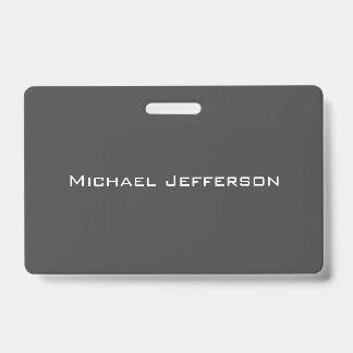 Classical Creative Trendy Dark Grey & White Ausweis