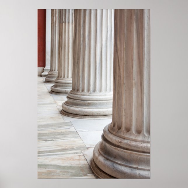 Classical Greek Columns Poster (Vorne)
