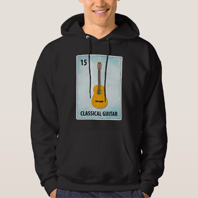 Classical Guitar Mexican Guitarist Cards Hoodie (Vorderseite)